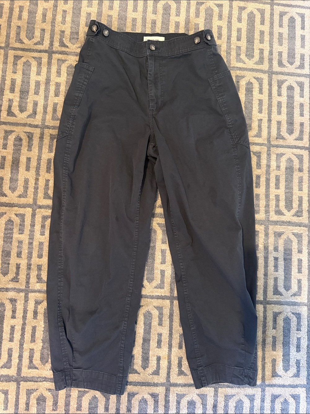 Everlane Dark Charcoal Cropped Utility Pants